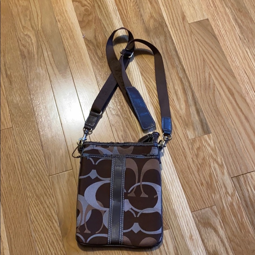 y2k Brown and Tan Coach bag🤎